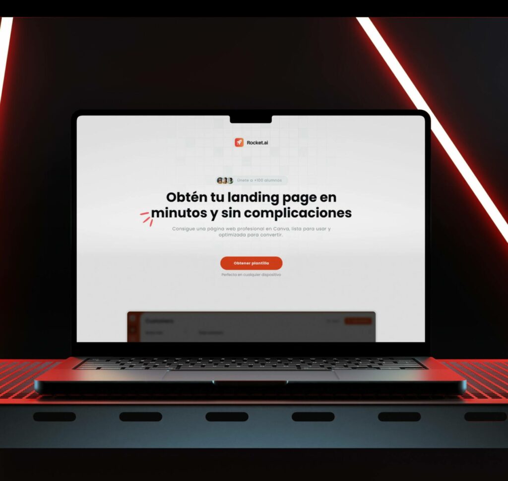 Plantilla de landing page en Canva con VSL Plantilla de landing page en Canva con VSL web