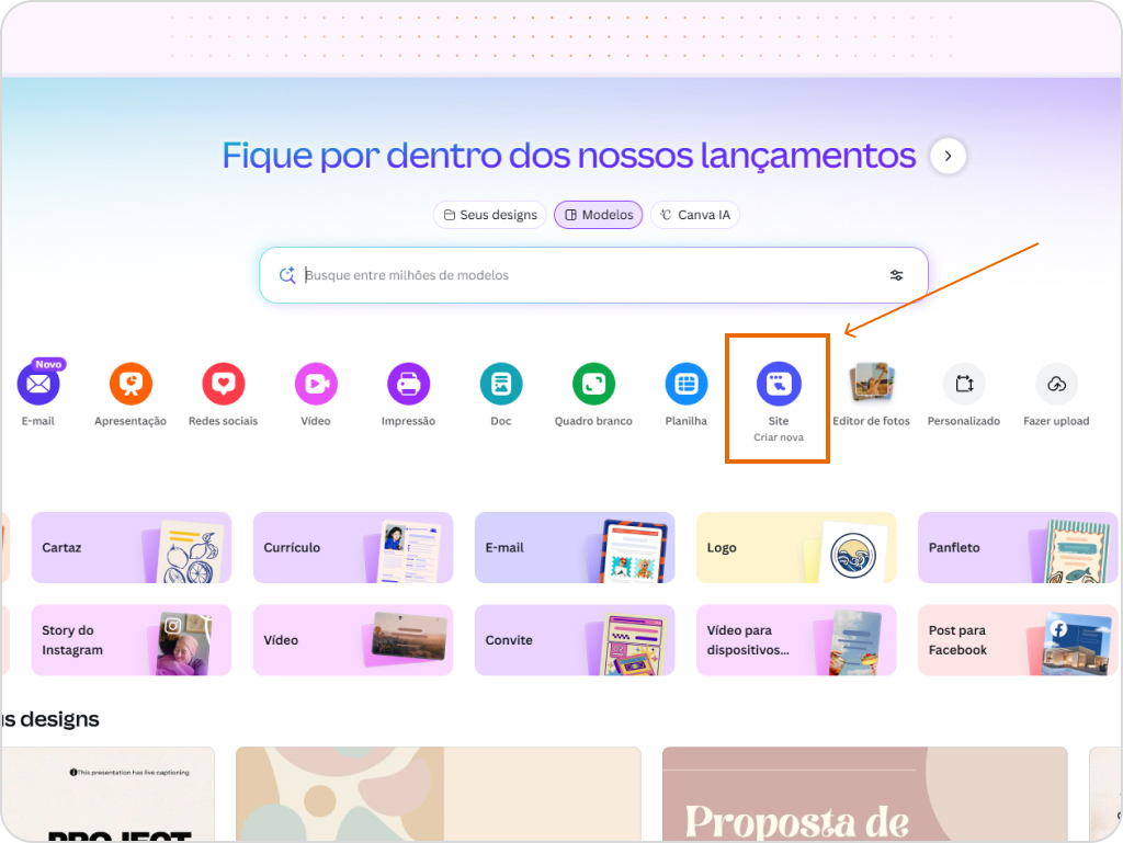 Canva página web