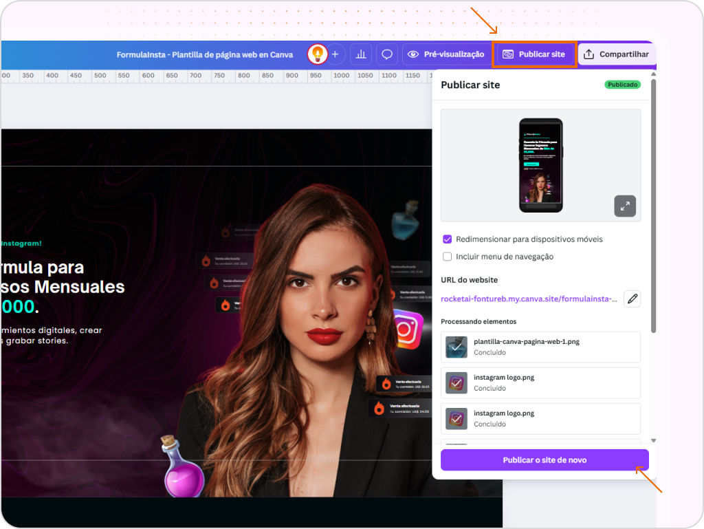Canva página web